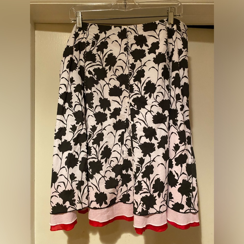 White + Warren Cotton Skirt